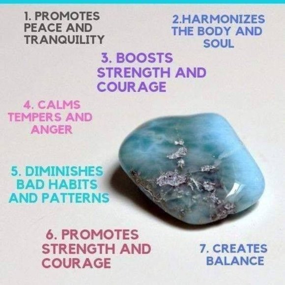 Pear Shaped Natural Larimar Sterling Ring Sz 6 - Picture 8 of 11